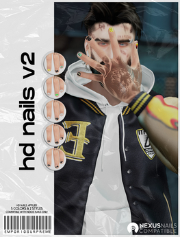 Second Life Marketplace - [ES] HD NAILS . V2 fatpack.